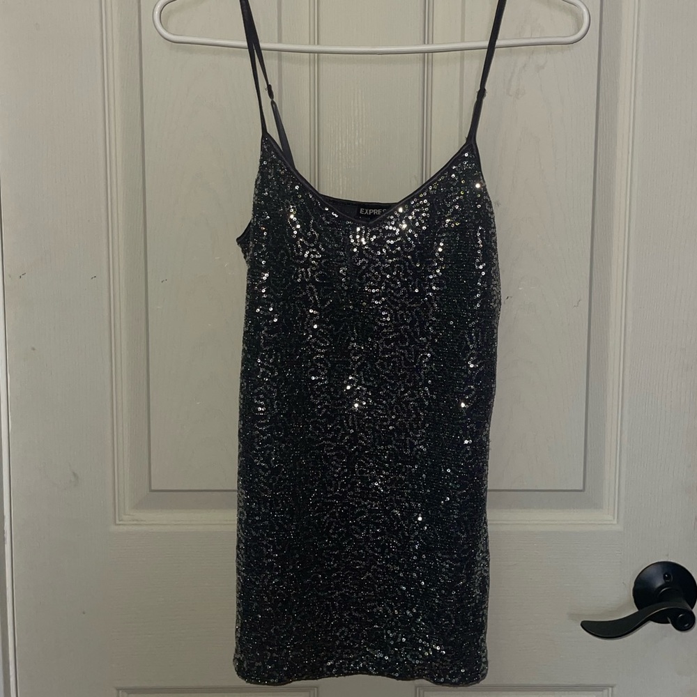 Silver Sequin Top✨